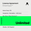 Dreamtype™ Licence